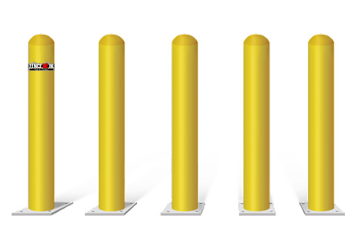 Commercial Bollard installation for the Minneapolis Minnesota area.