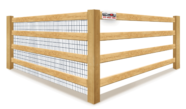 4-rail Farm fence contractor in the Minneapolis Minnesota area
