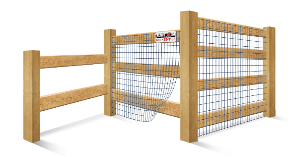 3-rail Farm fencing options popular in the Minneapolis Minnesota area