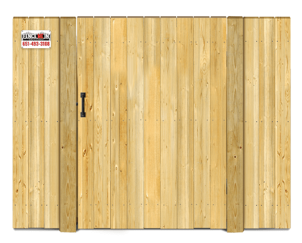 Straight top style gate - Wood Gate