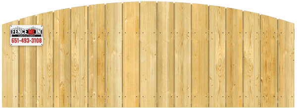 Convex Top Cut - Wood Fence Option