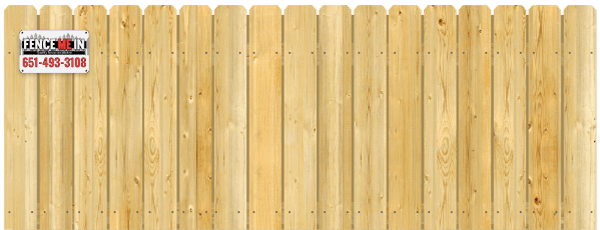 Straight Dog Ear Top - Wood Fence Option