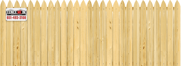 Gothic Pickets - Wood Fence Option