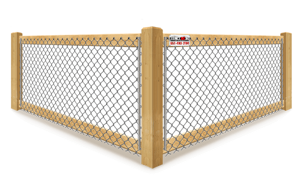 Wood California Style Fence - Minneapolis Minnesota