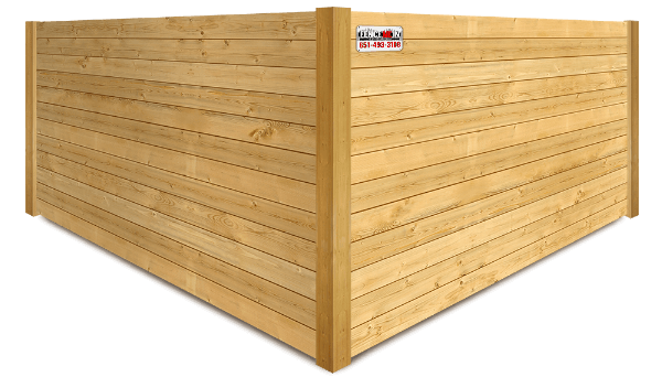 Wood Horizontal Fence - Minneapolis Minnesota