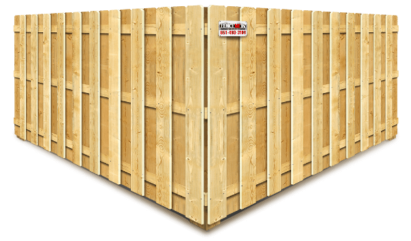 Wood Shadowbox Style Fence - Minneapolis Minnesota