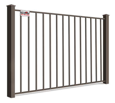 Wrought iron fence features popular in Minneapolis Minnesota